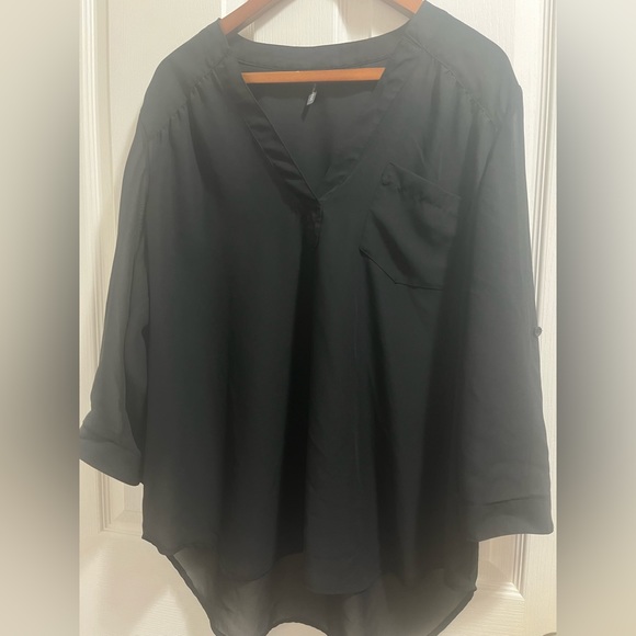 Maurices sheer black blouse - Picture 4 of 7